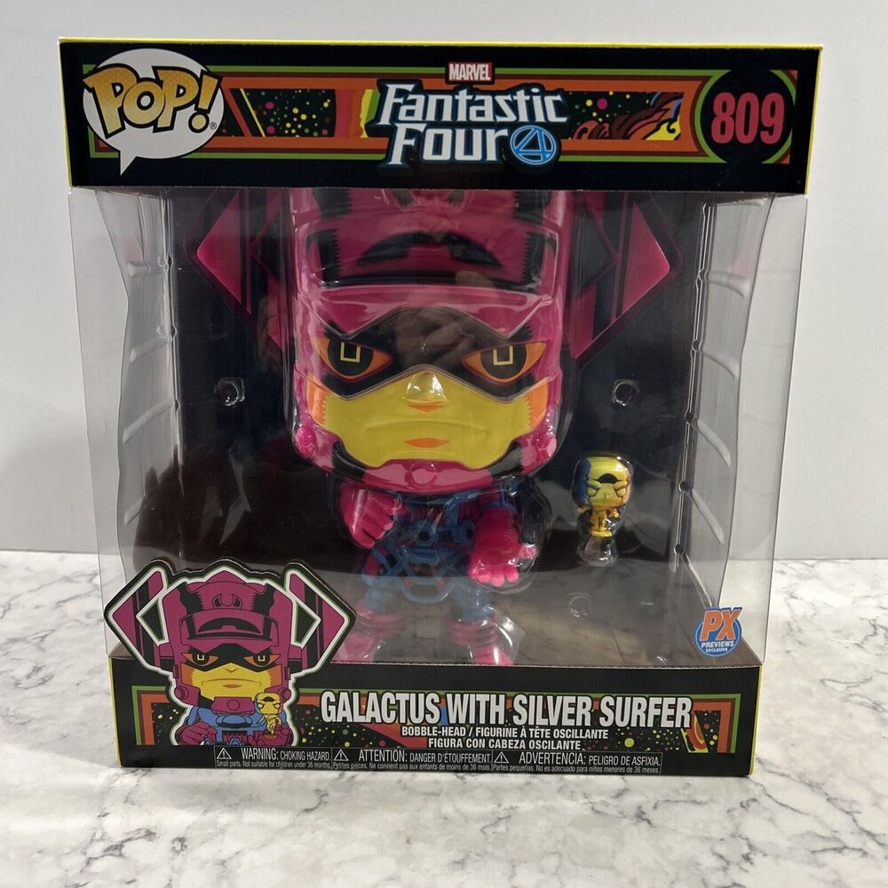 Funko Pop! Fantastic 4 Galactus With Silver Surfer 10 Inch #809